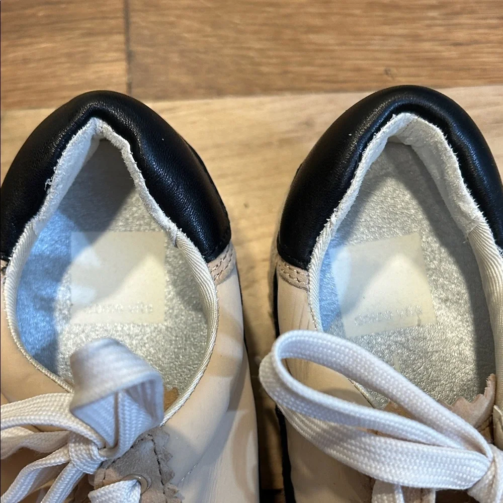 Dolce Vita Beige and Black Athletic Shoes
